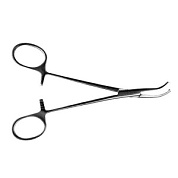 Зажим к/о Москит, зубчатый изогнутый по ребру, 154 мм