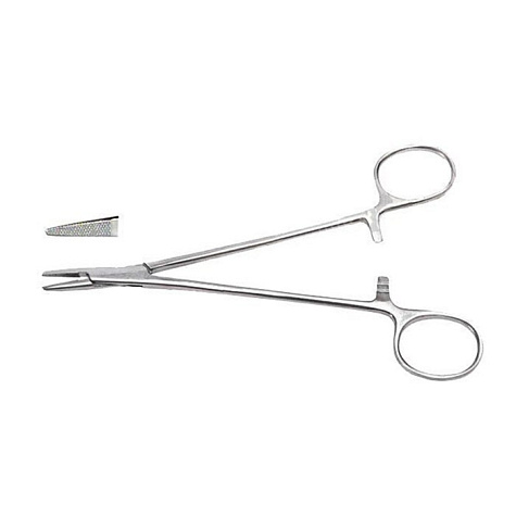 Иглодержатель 140 мм с твердосплавными пластинами Sammar