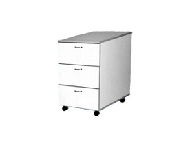 Прикроватная тумба с тремя выдвижными ящиками из ламинированной ДСП