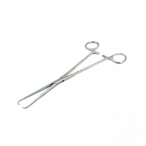 Щипцы однозубые для оттягивания шейки матки (пулевые) 250мм