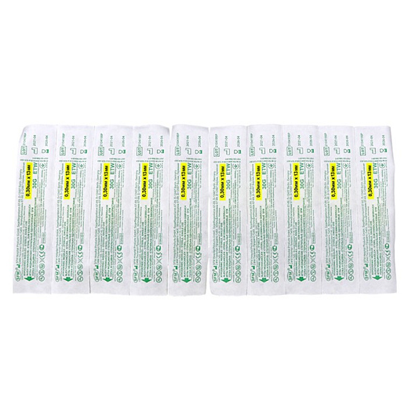 Иглы медицинские стерильные одноразовые SFM 0,30мм х 13 мм 30G ETW №50