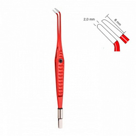 Пинцет биполярный (изогнутые бранши, с антипригарным сплавом) KLS Martin