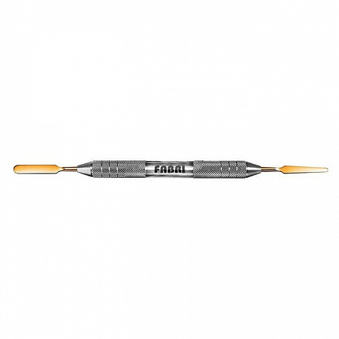 Двухсторонний шпатель GOLD F (арт 1508F TiN) FABRI