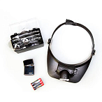 Налобная лупа MG81001-3LED с подсветкой (Лупа 81001-3Led)