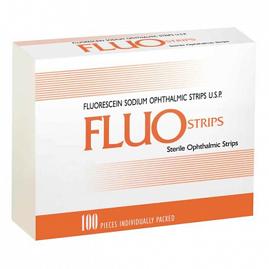 Полоски офтальмологические диагностические Fluo Strips №100