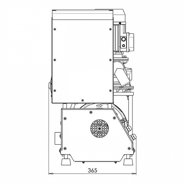 Turbo-Smart A - стоматологический аспиратор для влажной аспирации для 2-3 стоматологических установок, без кожуха