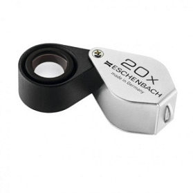 Лупа техническая ахроматическая складная в металлическом корпусе Eschenbach, диаметр 17 мм, 20.0х