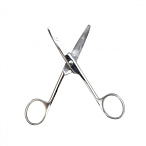 Ножницы хирургические детские, тупоконечные, вертикально-изогнутые, 125 мм, Surgiwell