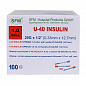 Шприц 1,0 мл. инсулиновый U - 40 (3-х) SFM, одноразовый стерилизованный с интегрированной иглой 0,33 х 12,7 - 29G, 30 шт