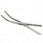 Зажим с кремальерой для крепления белья к брюшине 195 мм