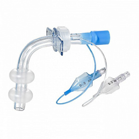 Трахеостомическая трубка с двойной манжетой, размер 6 мм, Sumi (Силиконизированная ПВХ (перемещаемые крылья))