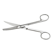 Ножницы с 1-м острым концом вертик. изогнутые 170 мм