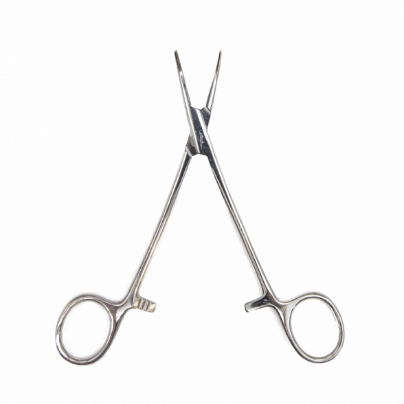 Зажим кровоостанавливающий "Москито", изогнутый, 153 мм. Surgiwell