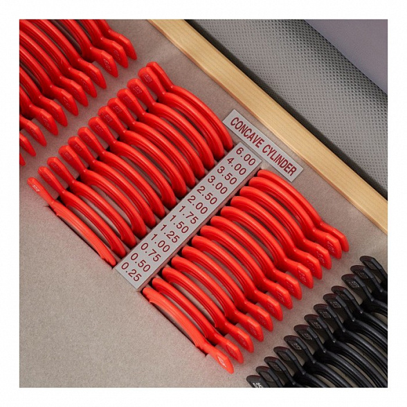 Набор пробных очковых линз с оправой на 158 линз (пластик), Армед