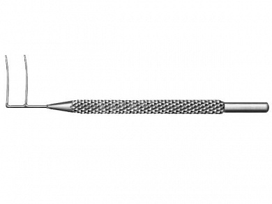 Зонд трабекулярный по Хармсу 46 мм ПТО Медтехника (правый)