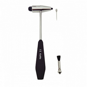 Неврологический молоточек ВИТРОЕ (Witroe) тяжелый 198 г, с иглой и кисточкой, KaWe