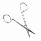 Ножницы глазные остроконечные прямые, 113 мм