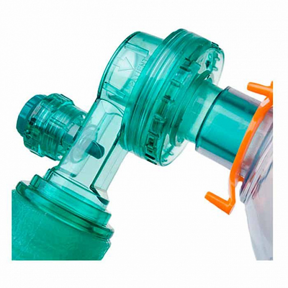 Аппарат искусственной вентиляции легких ручной ВЗРОСЛЫЙ силиконовый с маской размер М (4), Медерен