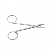 Ножницы глазные тупоконечные прямые, 113 мм