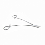 Иглодержатель для атравматических игл, изогнутый, 205 мм (И-19р), МИЗТ