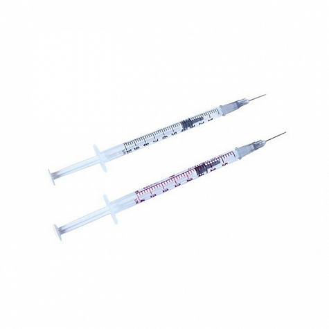 Шприц 1 мл U100 трехкомпонентный с иглой 27G
