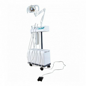 ТД ВЕТ Мобиль — ветеринарная стоматологическая передвижная установка со светильником и слюноотсосом