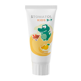 STOMATOL Зубная паста детская 3-7 лет Banana & mango 50гр