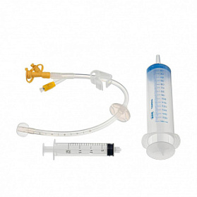 Трубка гастростомическая силиконовая ТГ-24/10, No 24, наружный диаметр 8 мм, объем раздувного баллона 10 мл. Стерильно