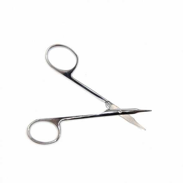 Ножницы роговичные тупоконечные, вертикально-изогнутые, 110 мм. Surgiwell