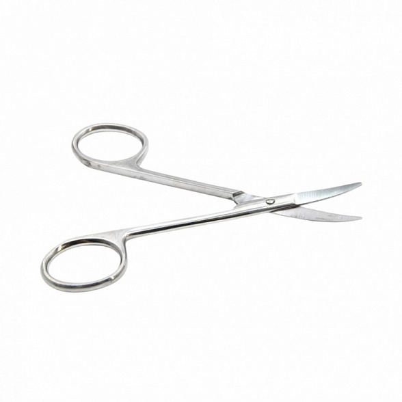 Ножницы глазные тупоконечные, вертикально-изогнутые, 113 мм. Surgiwell