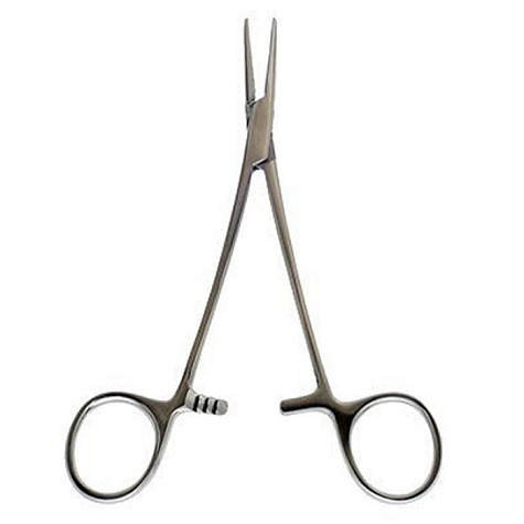 Зажим кровоостанавливающий тип "Москит" изогнутый 150 мм Sammar