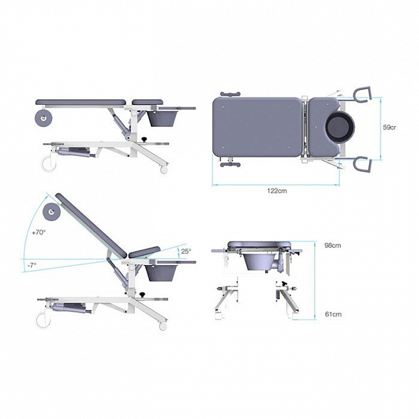 Кресло гинекологическое Afia 4060
