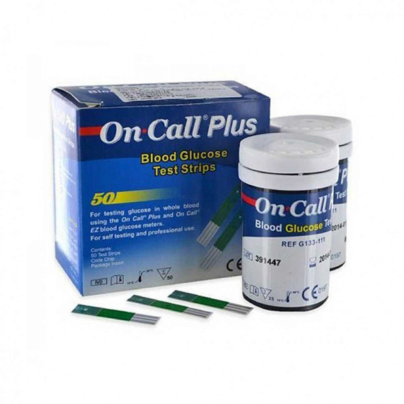 Тест полоски для глюкометра On Call Plus (Он Колл Плюс) № 50