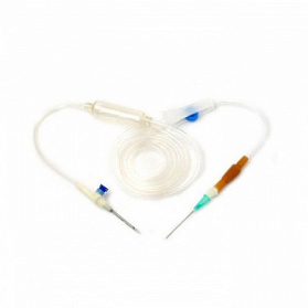 Система VM для вливания инфузионных растворов с металлическими иглами типа "карандаш"