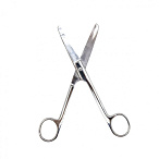 Ножницы медицинские твердосплавные, вертикально-изогнутые, тупоконечные 170 мм, Surgiwell