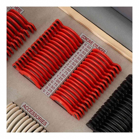 Набор пробных очковых линз с оправой на 232 линзы (пластик)