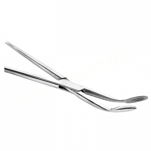 Корнцанг изогнутый 256 мм (Щ-20-2)
