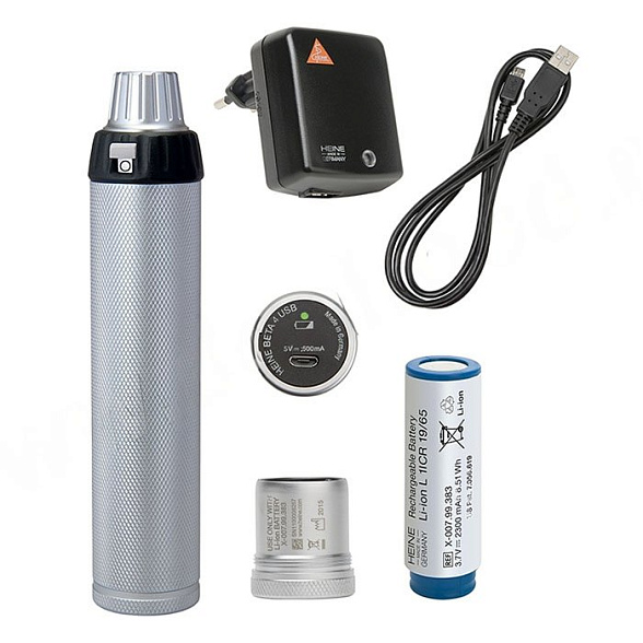 Насадка ретиноскопическая ВЕТА 200 LED Streak с принадлежностями в наборе Heine