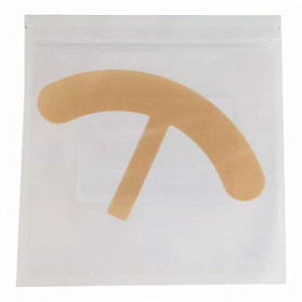 Пластина WinnerPlast с мягким силиконовым покрытием бежевый, форма полумесяц, 1 шт, WINNER MED