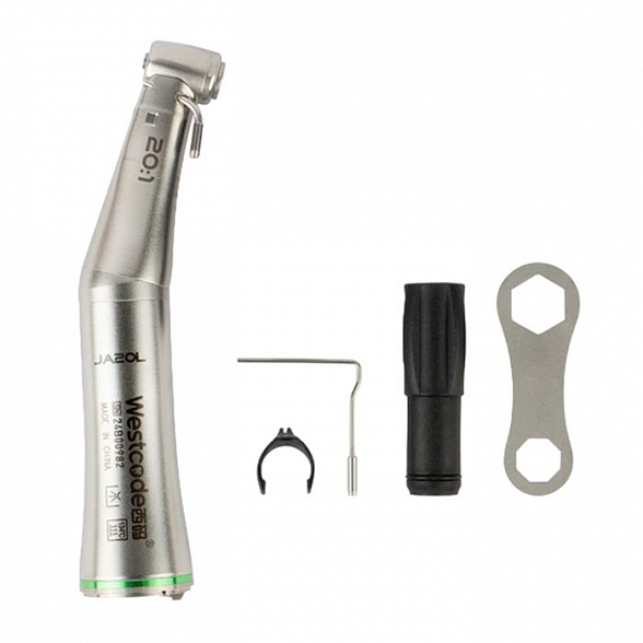 JA20L - понижающий угловой наконечник с оптикой и внешней системой охлаждения