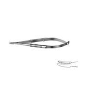 Иглодержатель по Барракеру, изогнутый 100 мм H-1103 ПТО Медтехника