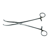 Зажим Finochietto 235 мм (Зажим для почечной ножки, изогнутый по радиусу, малый №1, 235) Sammar