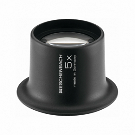 Лупа техническая часовая плосковыпуклая Eschenbach Watchmaker's magnififers, диаметр 25 мм, 5.0х, 20.0 дптр