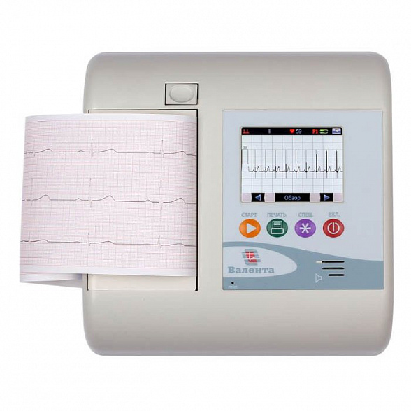 Электрокардиограф переносной с встроенным принтером ЭКГК-01 Валента