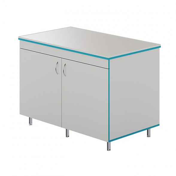 Закрытый стол для работы стоя со столешницей из монолитной керамики СЛЗ НВК 1200 МОН