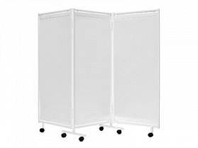 Ширма медицинская Ш02 на колесах, трехсекционная