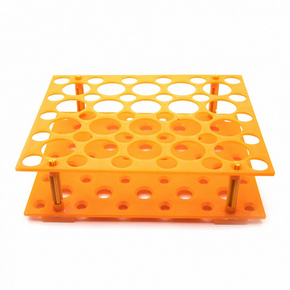 Штатив для пробирок универсальный 15 мл (30 гнезд) / 50 мл (20 гнезд), оранжевый