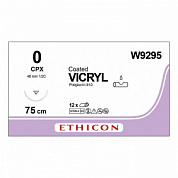 Шовный материал ВИКРИЛ 0. 75 см фиолетовый Обр.-реж. 48 мм. 1/2 Ethicon