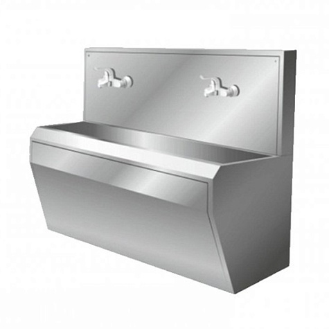 Тумба (умывальник хирургический двухместный) МУх-2 (1600x620x1200 мм)