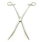 Зажим кровоостанавливающий зубчатый изогнутый N 3 270мм